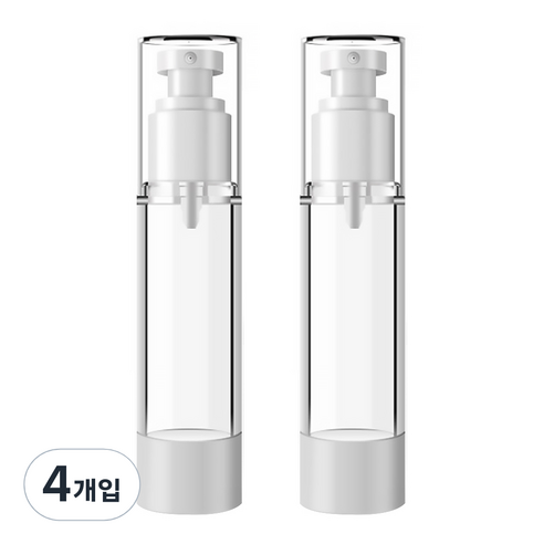 DM 뷰티 휴대용 펌프 스프레이 공병 플랫 진공 100ml, 혼합 색상, 4개