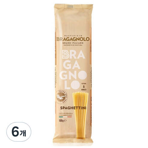 브라가뇰로 스파게티니, 500g, 6개