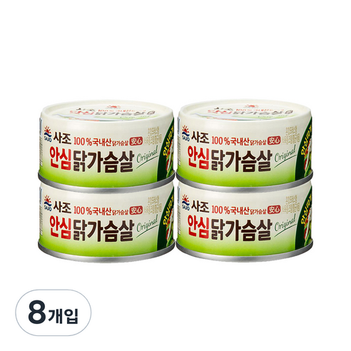 사조 안심 닭가슴살, 135g, 8개입