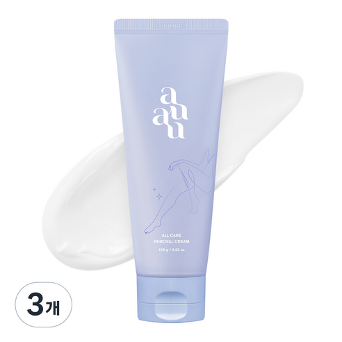 아유아유 올케어 제모크림 팔/다리/겨드랑이/손/발용, 100ml, 3개