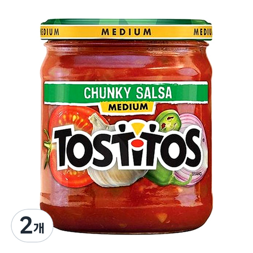 토스티토스 미디움 살사소스, 439.4g, 2개