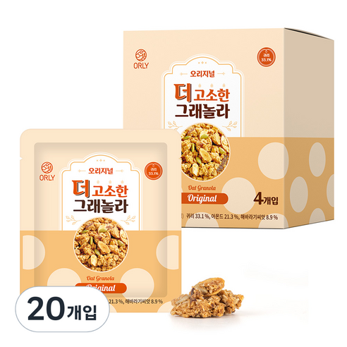 올리 더 고소한 그래놀라 오리지널, 25g, 20개