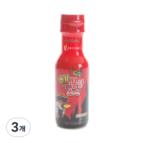 삼양 핵불닭소스, 200g, 3개