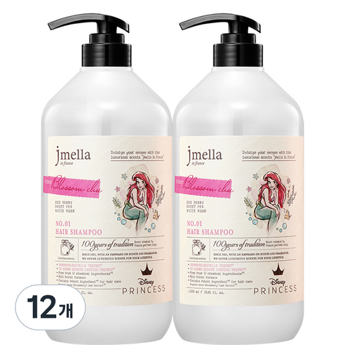 제이멜라 인 프랑스 디즈니 블러썸 츄 헤어 샴푸, 1000ml, 12개