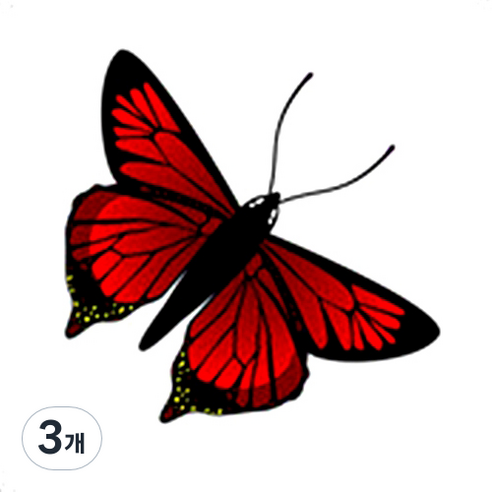 파티복닷컴 나비 웬디 타투 스티커, AC69, 3개