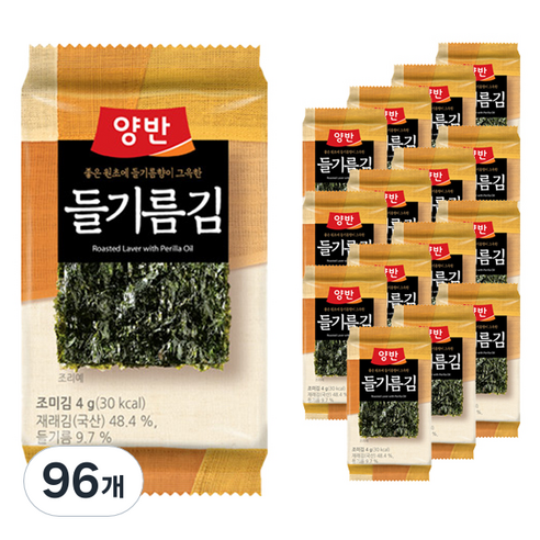 동원 들기름김 식탁 8p, 4g, 96개