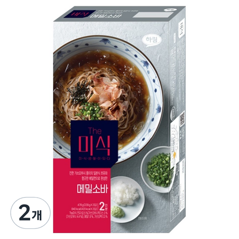 더미식 메밀소바 2인분, 478g, 2개