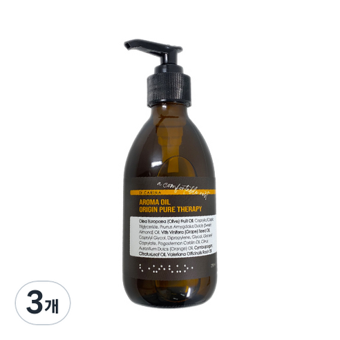 닥터카리나 아로마 오리진 퓨어 테라피 마사지오일, 3개, 250ml