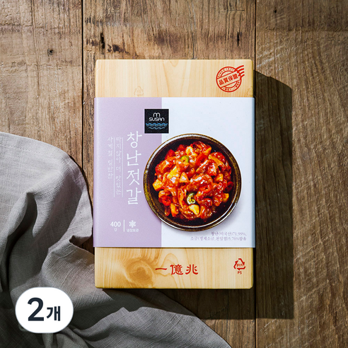 MSUSAN 창난젓갈, 400g, 2개