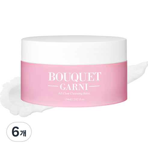 부케가르니 올 클리어 클렌징 밤, 150ml, 6개