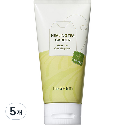 더샘 힐링 티 가든 그린티 클렌징 폼, 150ml, 5개