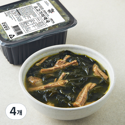 강남밥상 소고기미역국, 500g, 4개