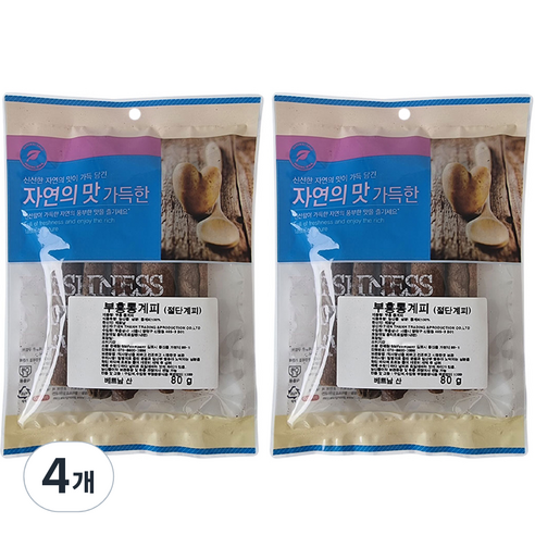 부흥 통계피 절단, 80g, 4개