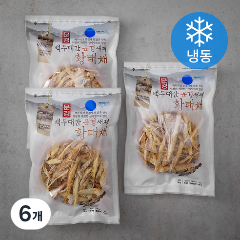 해그린푸드 백두대간 문경새재 황태채 (냉동), 150g, 6개