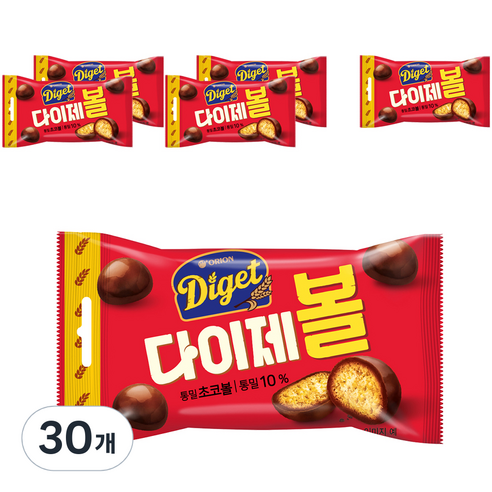 다이제 초코볼, 42g, 30개