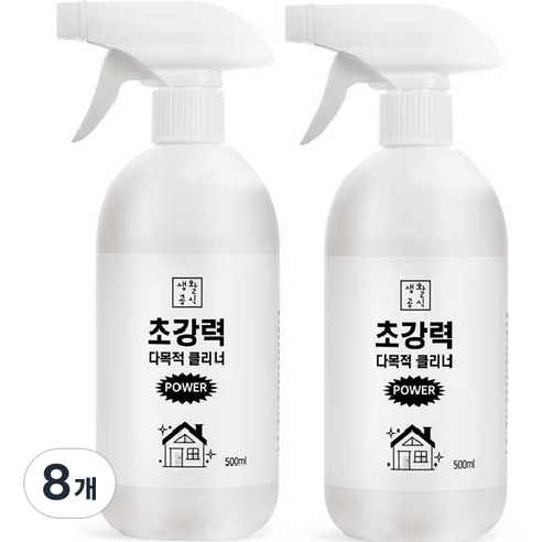생활공식 초강력 다목적 클리너, 500ml, 8개