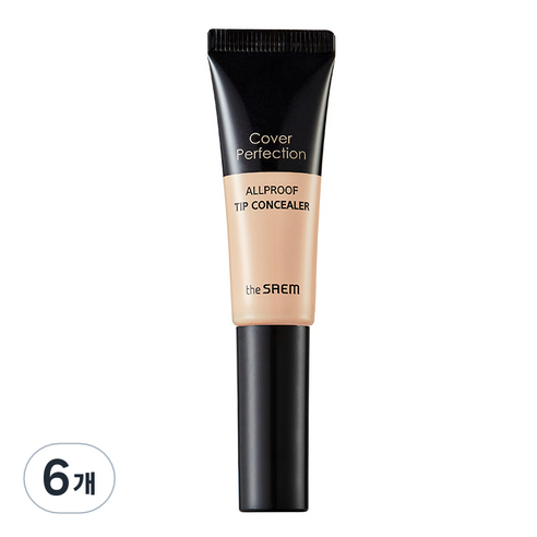 커버 퍼펙션 올프루프 팁 컨실러 12g, 1.5 내추럴 베이지, 6개