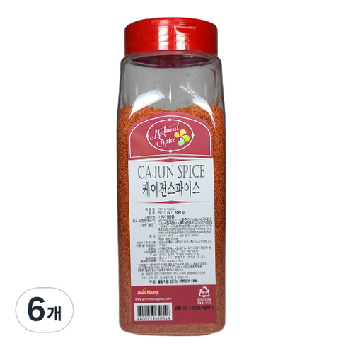 내츄럴스파이스 케이젼 스파이스, 450g, 6개