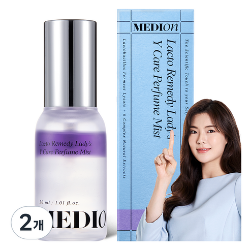 메디온 락토리메디 레이디스 Y 케어 퍼퓸미스트 무드 바이올렛, 2개, 30ml