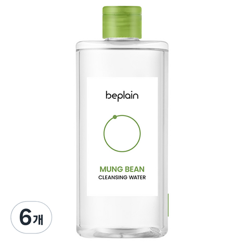 비플레인 녹두 클렌징 워터, 400ml, 6개