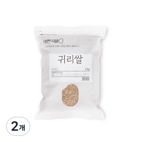 바른곡물 귀리쌀, 2kg, 2개