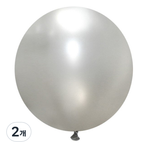 제이벌룬 셈퍼텍스 90cm 대형풍선, 481 펄 실버, 2개