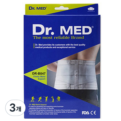 닥터메드 허리보호대 M DR-B047, 3개