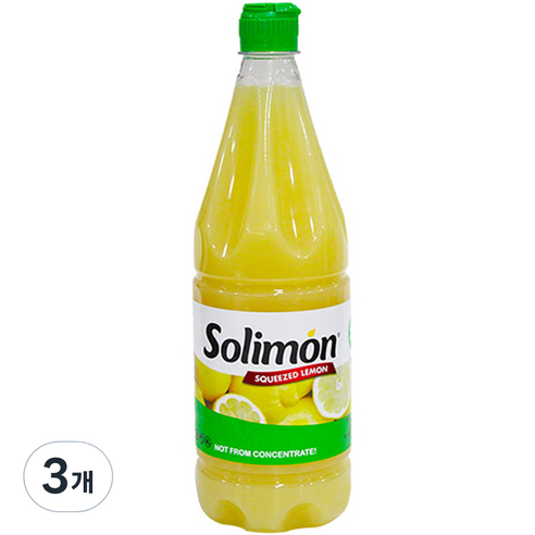 솔리몬 스퀴즈드 레몬즙, 990ml, 3개