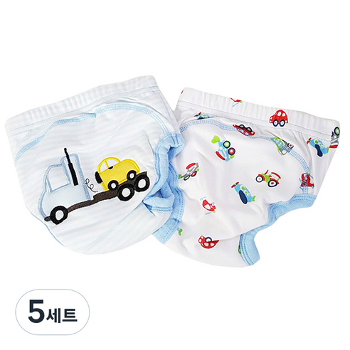 조이멀티 배변훈련팬티 2입, E 자동차(블루), 5세트