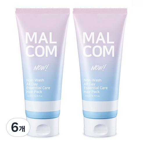 말콤 논워시 올데이 에센셜케어 나우 헤어팩, 6개, 200ml