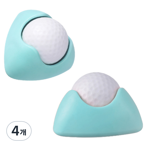 코히모 발바닥 마사지 롤러 바디 지압 볼 7 x 7 x 4.5 cm 4W341, 4개, 민트