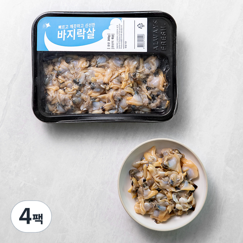 바지락살 (냉장), 200g, 4팩