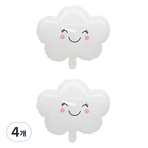 니나마켓 귀여운 파티 풍선, 구름, 4개