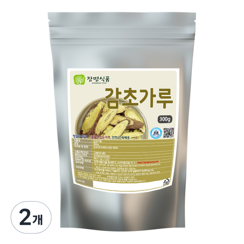 장명식품 감초가루, 300g, 2개