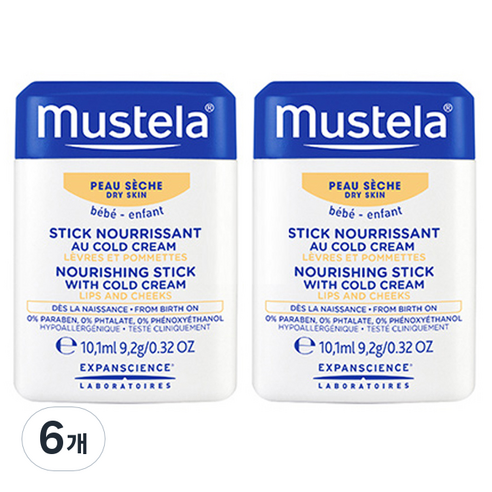 무스텔라 너리싱 스틱 위드 콜드크림, 10.1ml, 6개