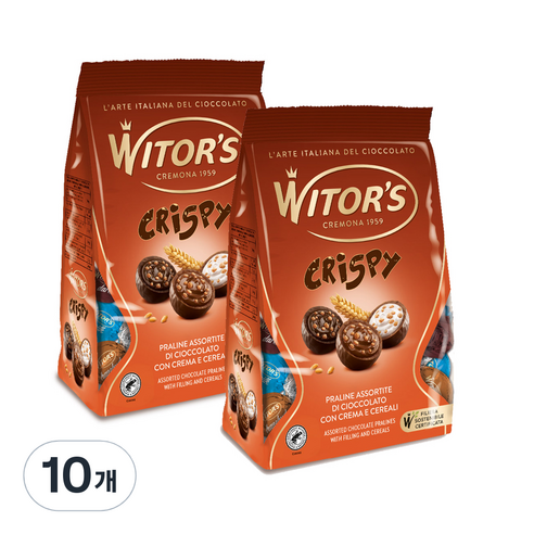 위토스 셀렉션 크리스피 초콜릿, 250g, 10개