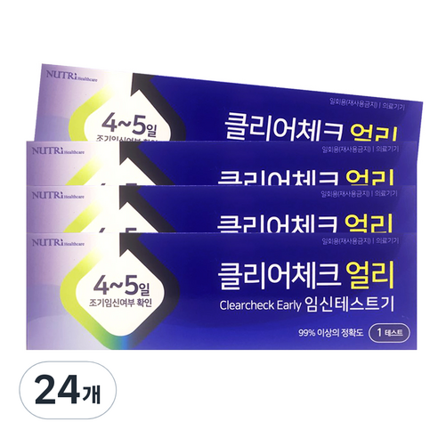 클리어체크얼리 임신테스트기, 1개입, 24개