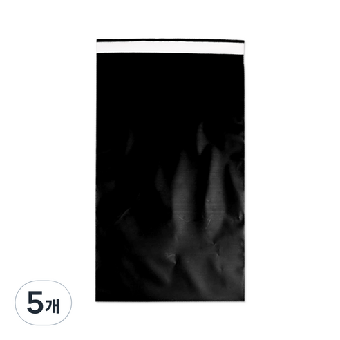 HDPE 택배 봉투 고급형 블랙 100p, 5개