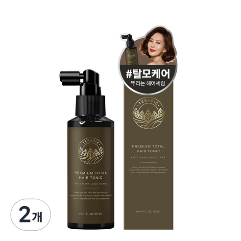 테라픽 프리미엄 토탈 헤어토닉, 2개, 160ml