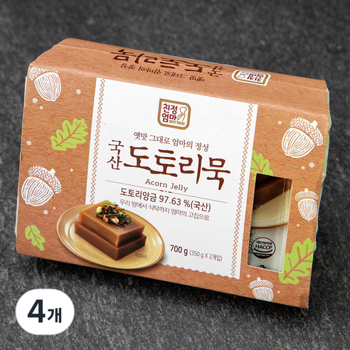 친정엄마 국산 도토리묵, 350g, 2개입, 4개