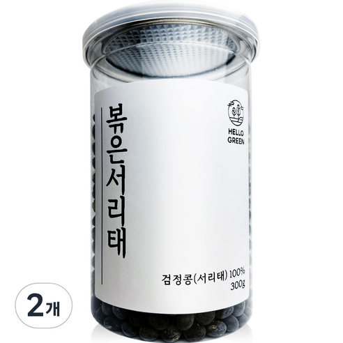 헬로우그린 볶은 서리태, 300g, 2개