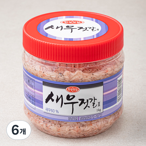 한성기업 새우젓갈 2, 1kg, 6개