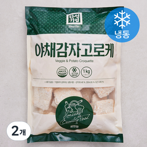 한성기업 야채감자 고로케 (냉동), 1kg, 2개