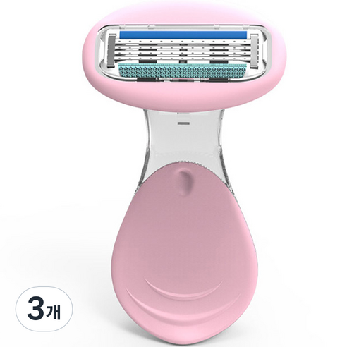 하이어리 여성용 겨드랑이 제모용 면도기 핑크 + 랜덤발송(케이스), 1개입, 3개