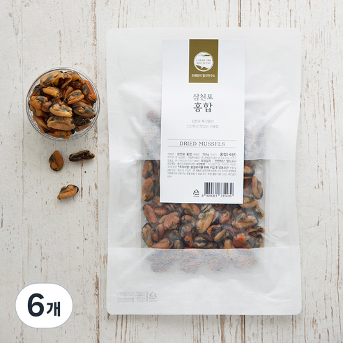 조혜정의멸치연구소 국산 심천포 건홍합, 150g, 6개
