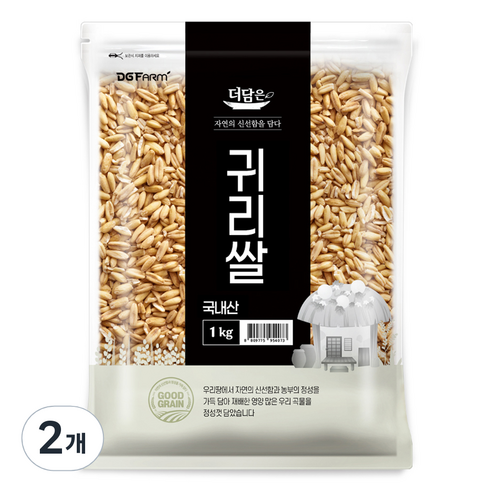 더담은 국내산 귀리쌀, 1kg, 2개