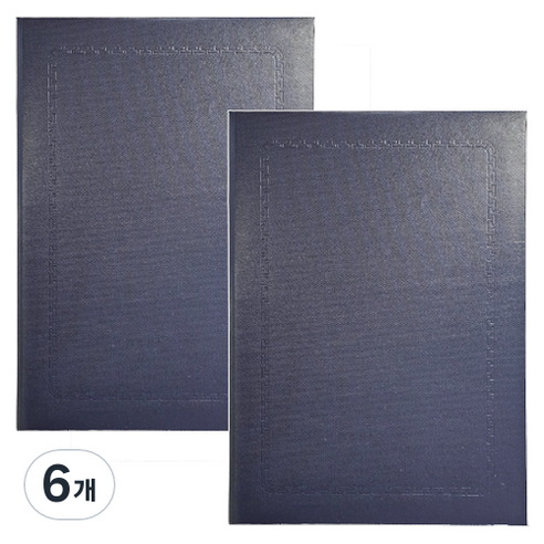 우진산업 에코 상장케이스 22.5 x 31 cm, 블루, 6개