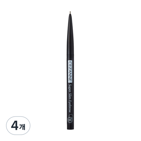 세잔느 슈퍼 슬림 아이브로우 오토펜슬 0.02g, 03 내추럴브라운, 4개