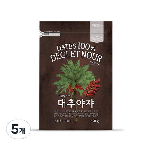 리치팜너트 대추야자, 350g, 5개