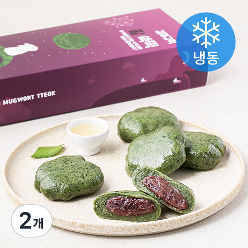 김재규우리떡연구소 제주해풍 팥쑥떡 7개입 (냉동), 2개, 490g
